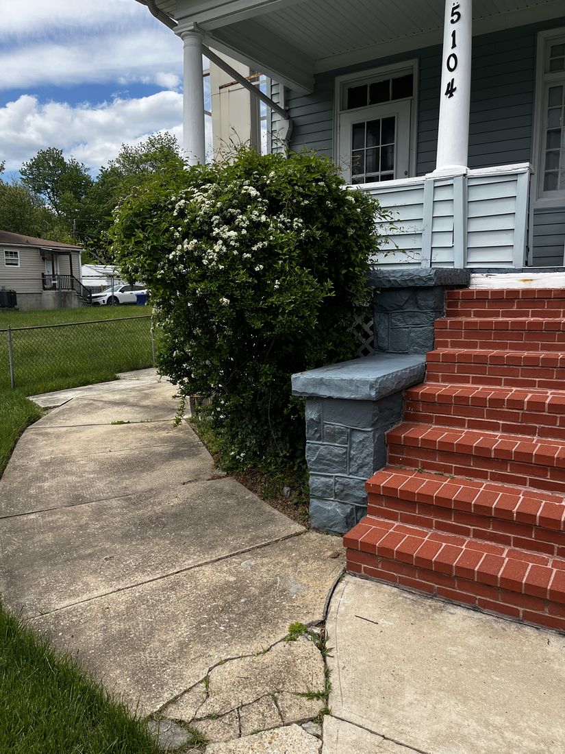 Shrub and bed work at a Baltimore property
